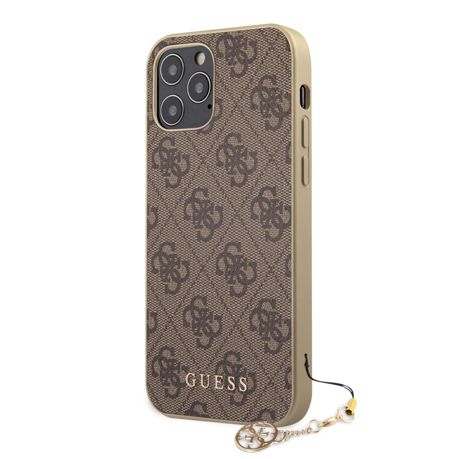 Husa spate pentru iPhone 12 Pro Max - Guess Charm Case Bej