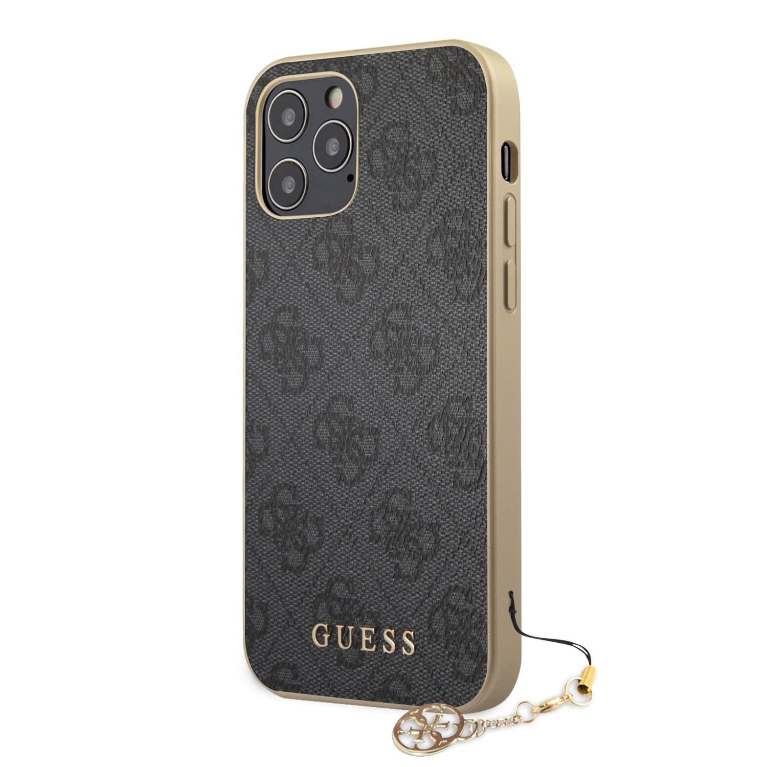 Husa spate pentru iPhone 12 Pro Max - Guess Charm Case Gri