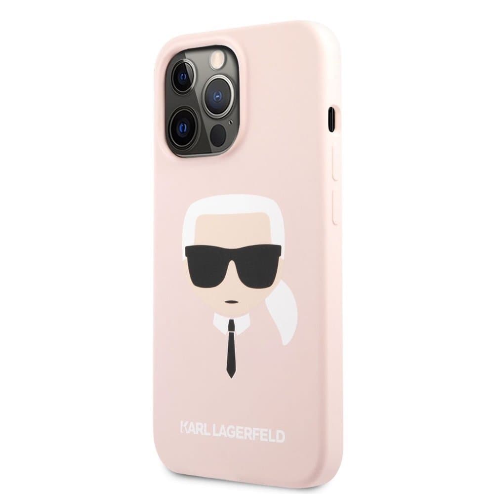 Husa spate pentru iPhone 13 Pro Max - Silicon Choupette Karl Lagerfeld Roz