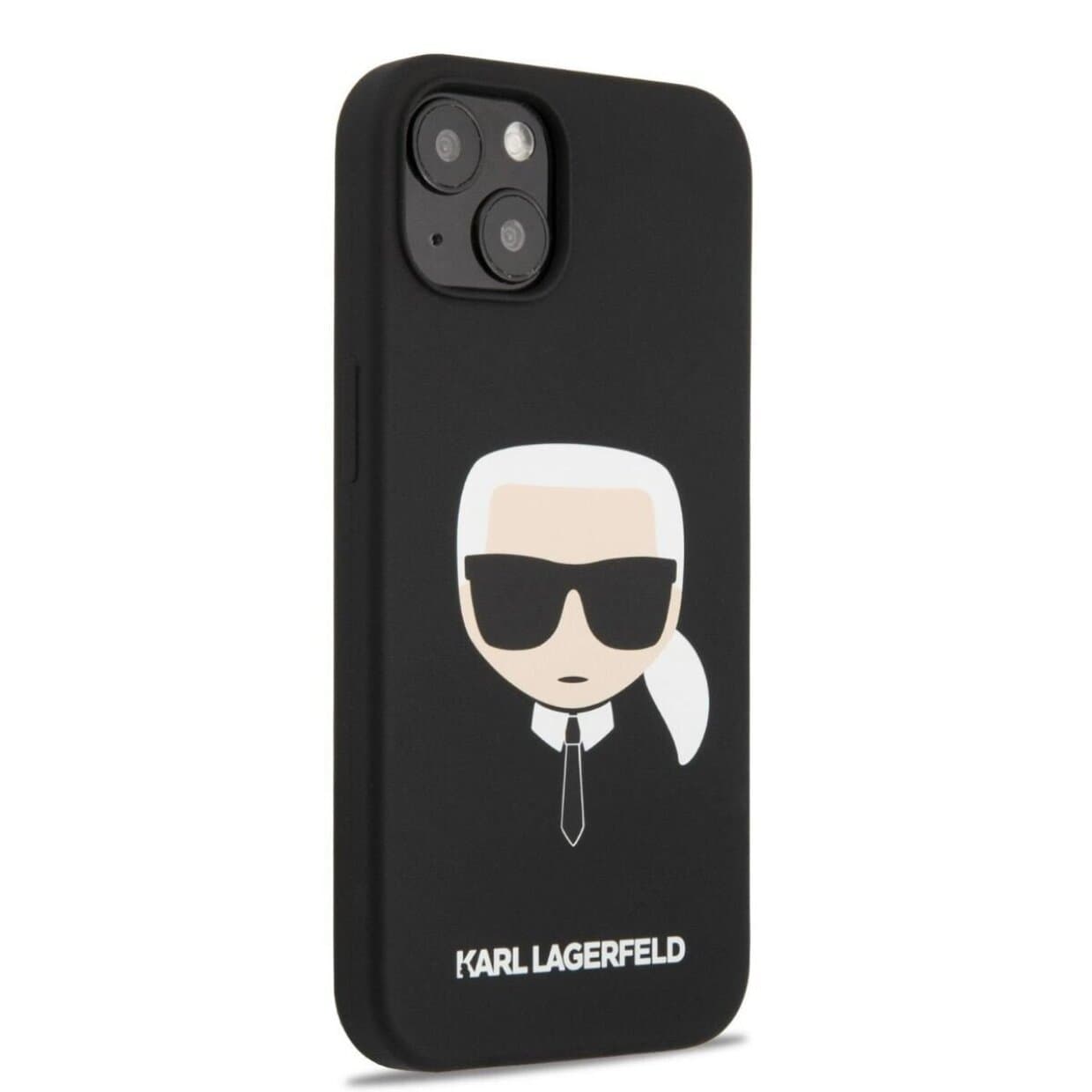 Husa spate pentru iPhone 14 - Iconic Silicon Karl Lagerfeld Negru