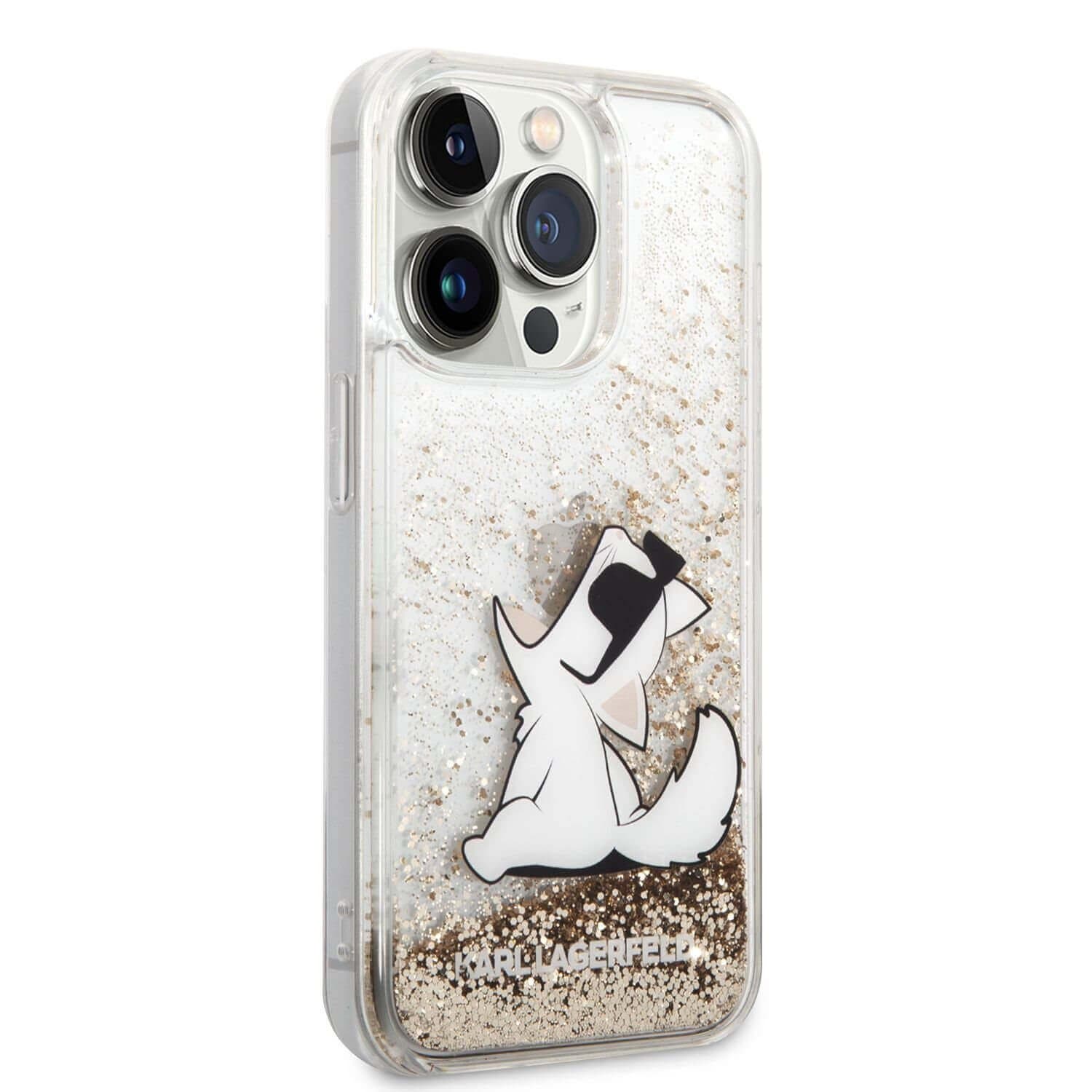 Husa spate pentru iPhone 14 Pro - Liquid Glitter Karl Lagerfeld