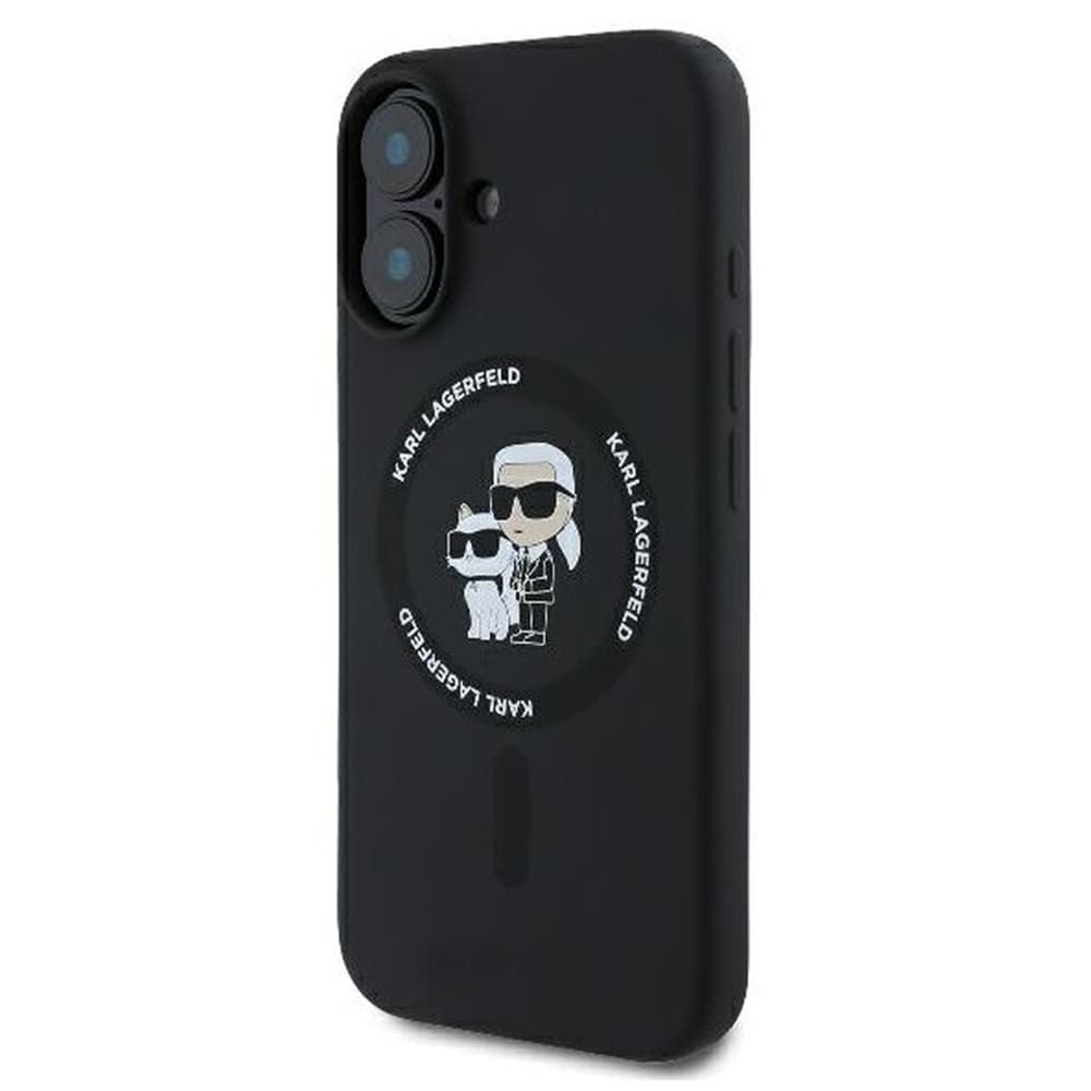 Husa spate pentru iPhone 16 Plus Karl Lagerfeld Magsafe - Negru