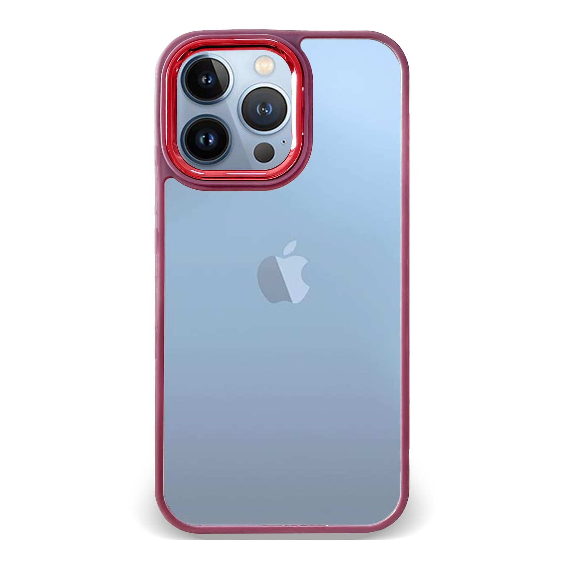 Husa spate pentru iPhone 13 Pro - Leaf Case Visiniu