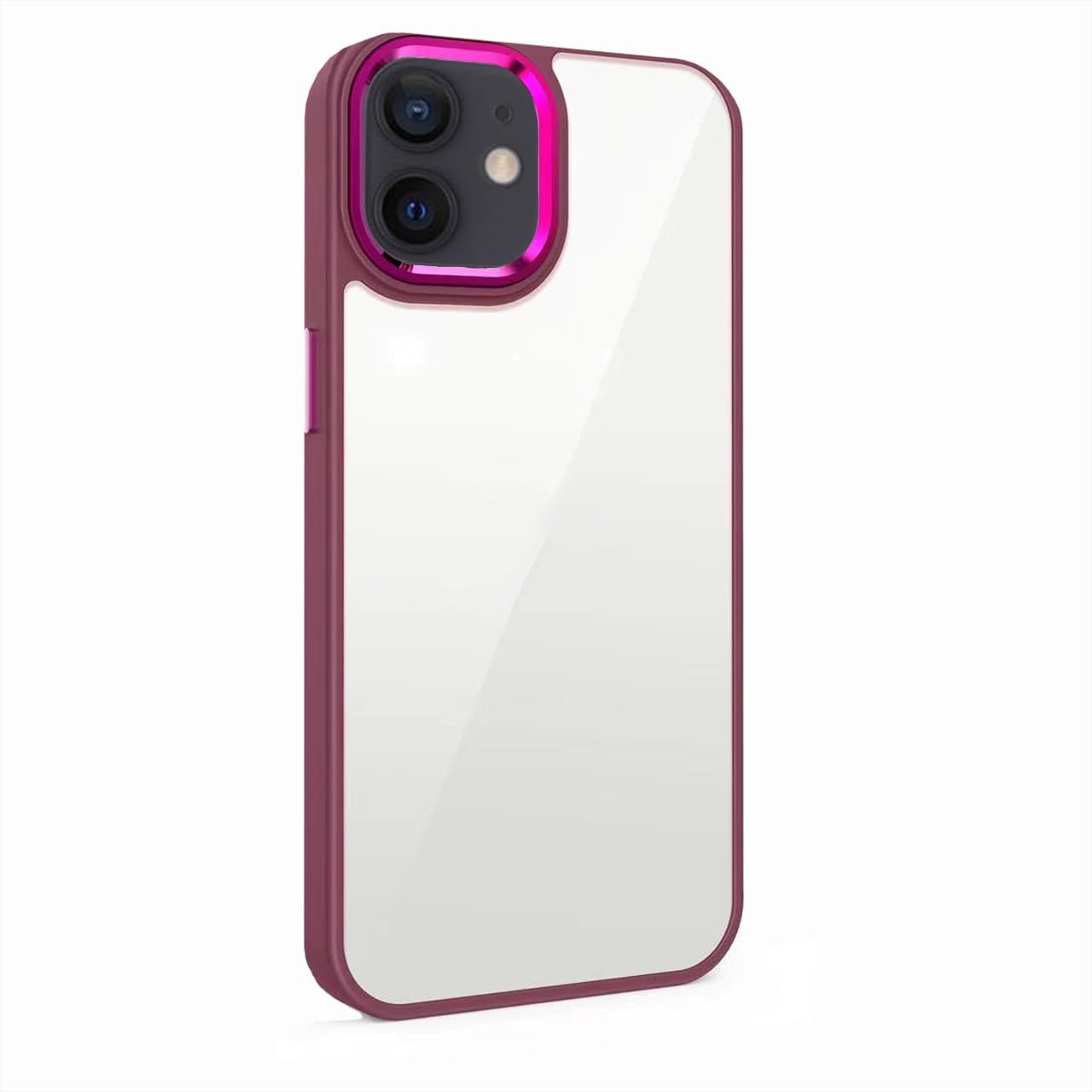 Husa spate pentru iPhone 12 - Leaf Case Rosu