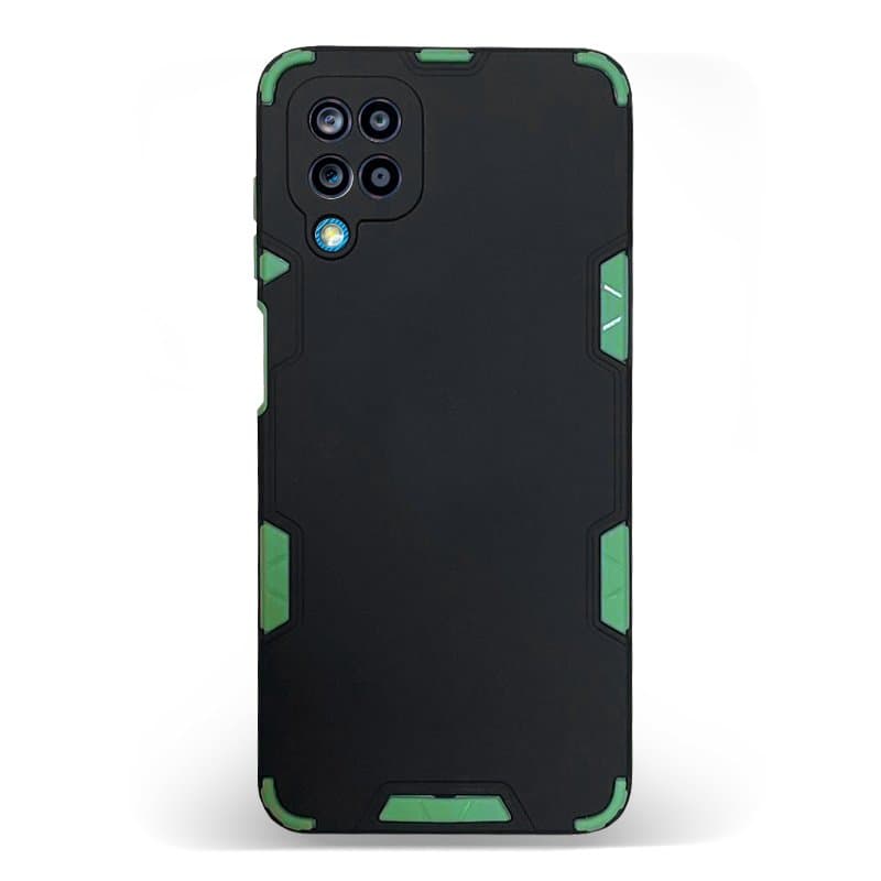 Husa spate pentru Samsung Galaxy A12 - Mantis Case Negru / Verde Crud