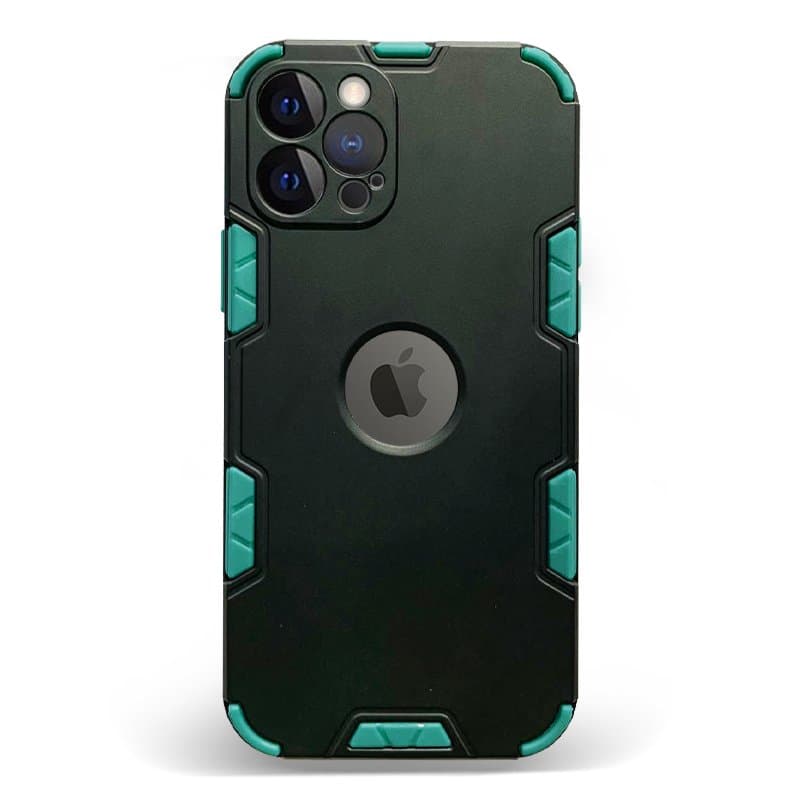 Husa spate pentru iPhone 12 Pro - Mantis Case Negru / Vernil