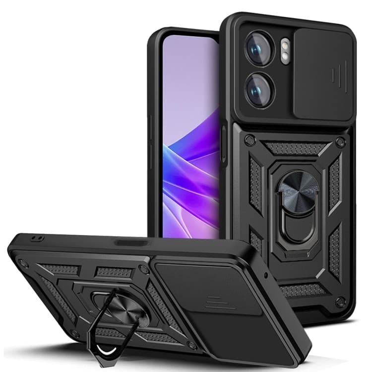 Husa spate pentru OPPO A57 4G - Slide Case Negru