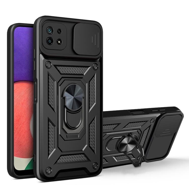 Husa spate pentru Samsung Galaxy A22 5G - Slide Case Negru