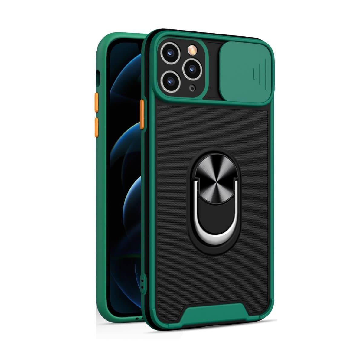 Husa spate pentru iPhone 11 Pro - Slide Case Verde