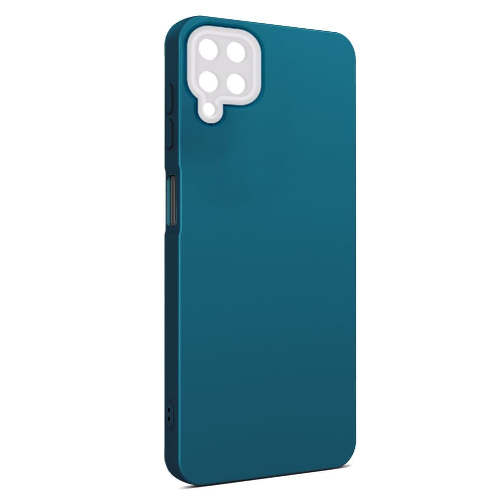 Husa spate pentru Samsung Galaxy A12 - Vanex Case Navy Alb