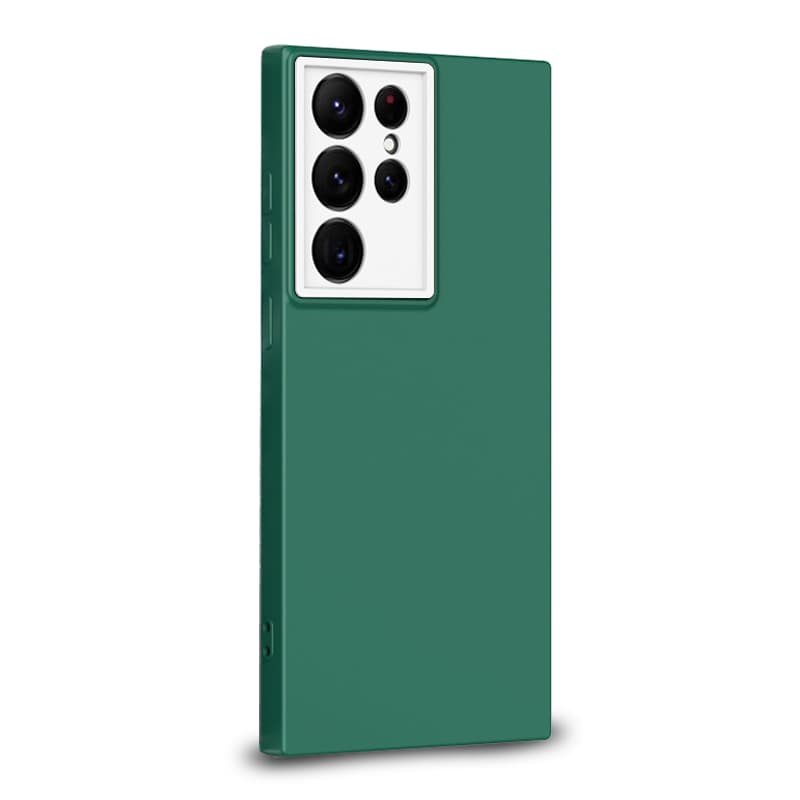Husa spate pentru Samsung Galaxy S22 Ultra - Vanex Case Army Alb