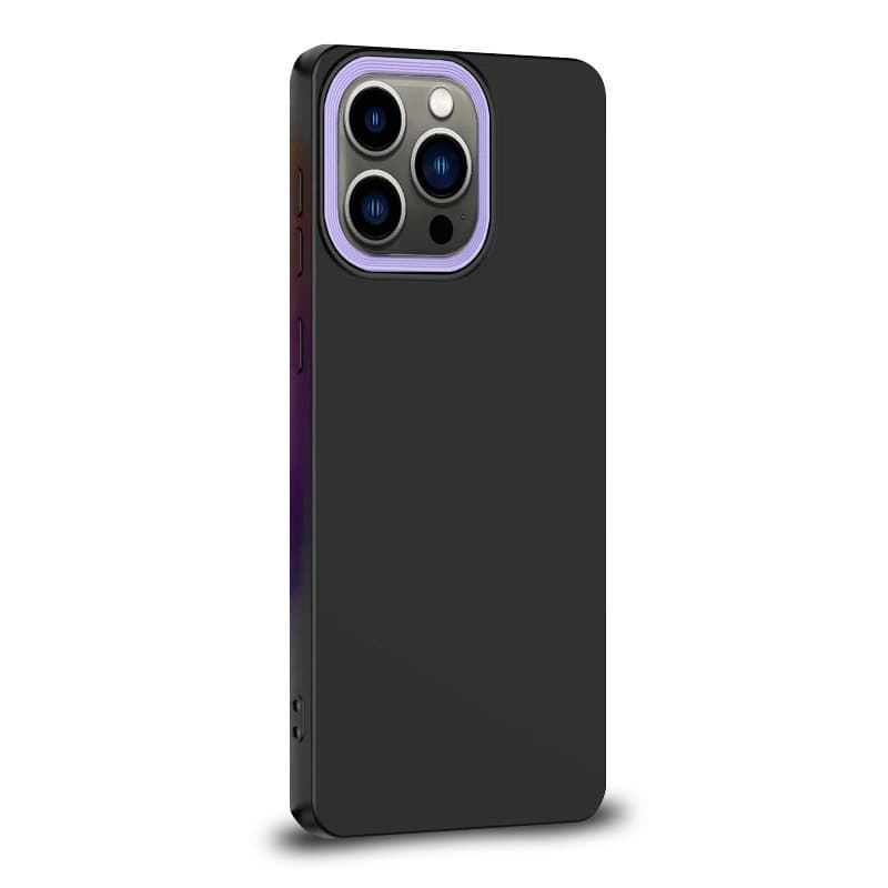 Husa spate pentru iPhone 14 Pro - Vanex Case Negru Mov