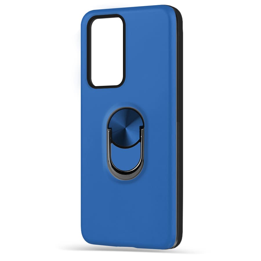 Husa spate pentru Huawei P Smart 2021 - WOOP Ring Case Albastru