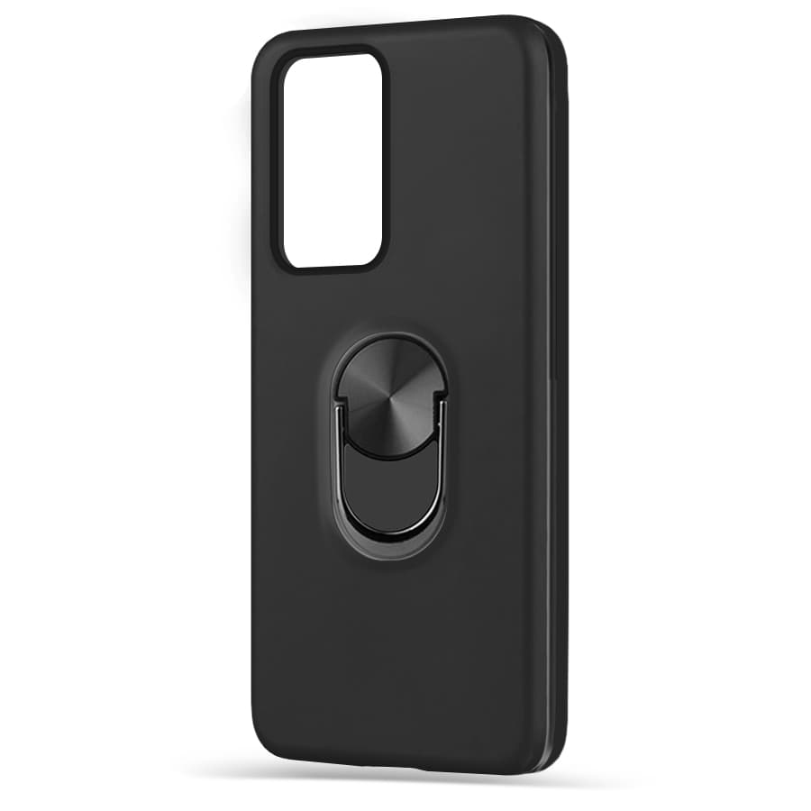 Husa spate pentru Huawei P Smart 2021 - WOOP Ring Case Negru