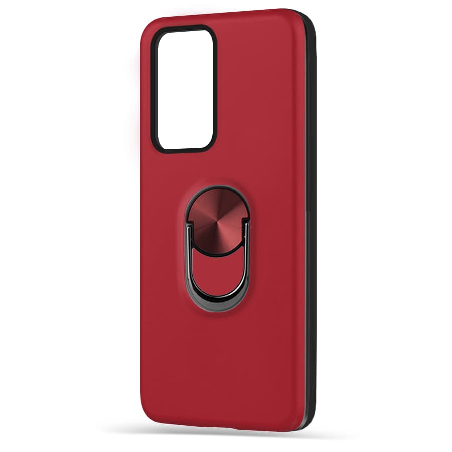 Husa spate pentru Huawei P Smart 2021 - WOOP Ring Case Rosu