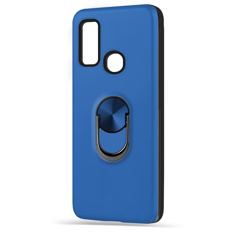Husa spate pentru Samsung Galaxy A20e - WOOP Ring Case Albastru