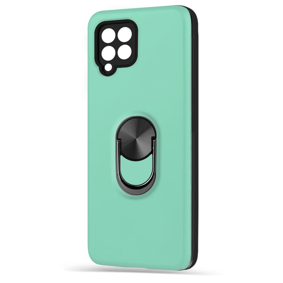 Husa spate pentru Samsung Galaxy A42 5G - WOOP Ring Case Turcoaz