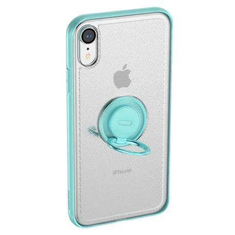 Husa spate pentru iPhone XS Max - Baseus Dot bracket Case Turcoaz