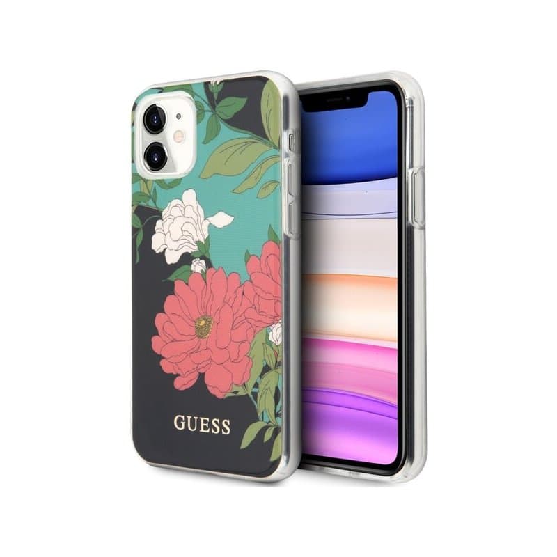 Husa spate pentru iPhone 11 Pro - Shiny Flower Guess
