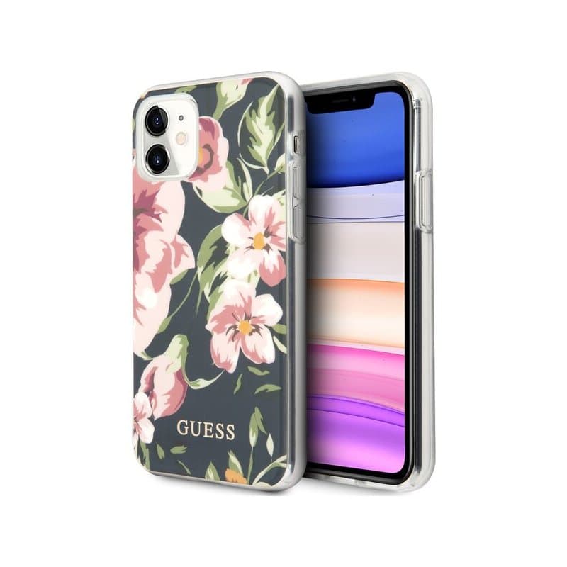 Husa spate pentru iPhone 11 Pro - Shiny Flower Guess
