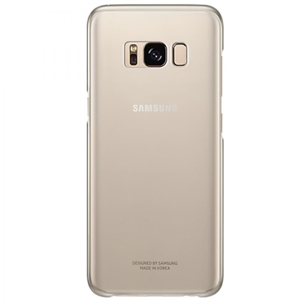 Husa spate pentru Samsung Galaxy S8+ - Samsung Clear Cover Gold - BULK