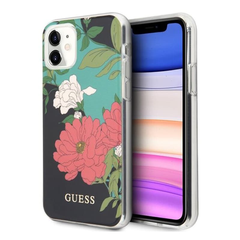 Husa spate pentru iPhone 12 Pro - Shiny Flower Guess