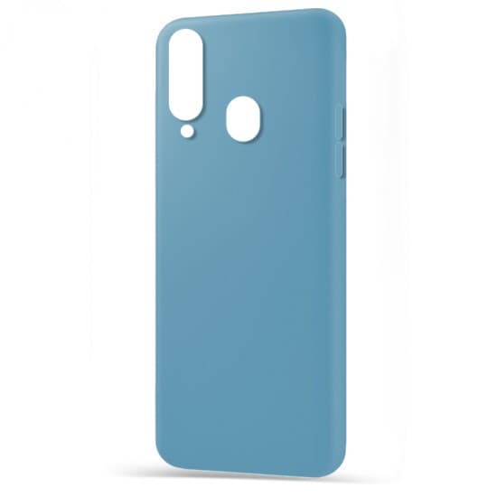 Husa spate pentru Samsung A20s - Silicon Line Bleu
