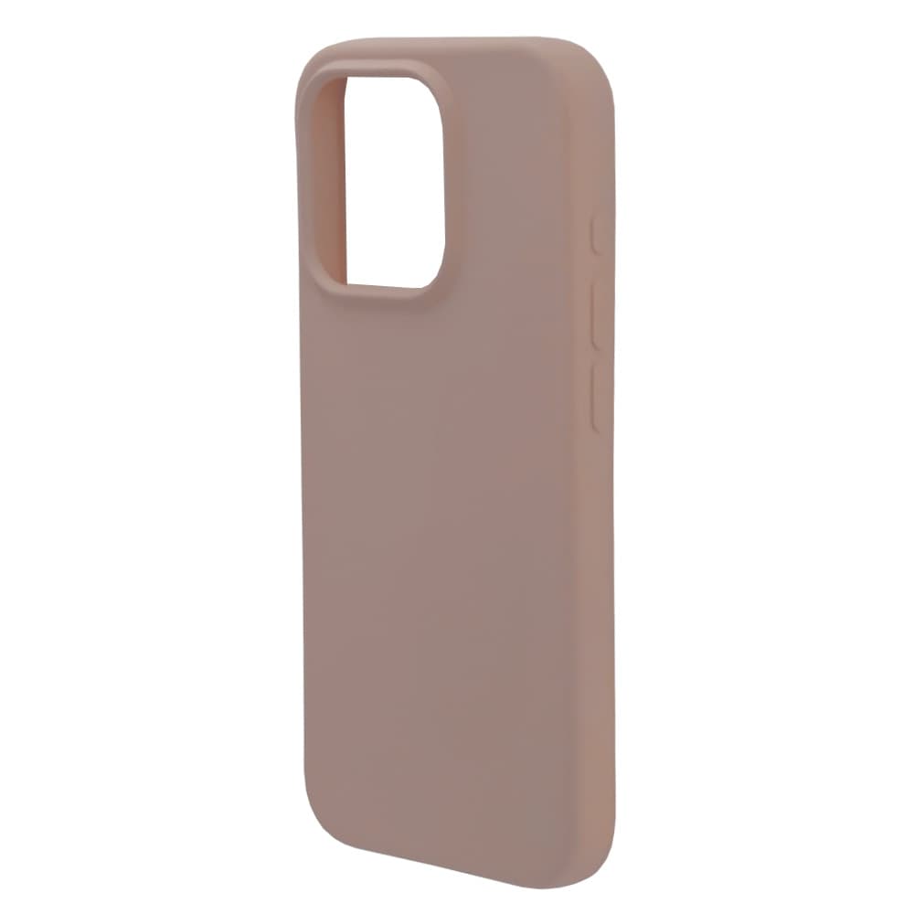 Husa spate pentru iPhone 15 Pro Silicon Line - Roz Pudrat