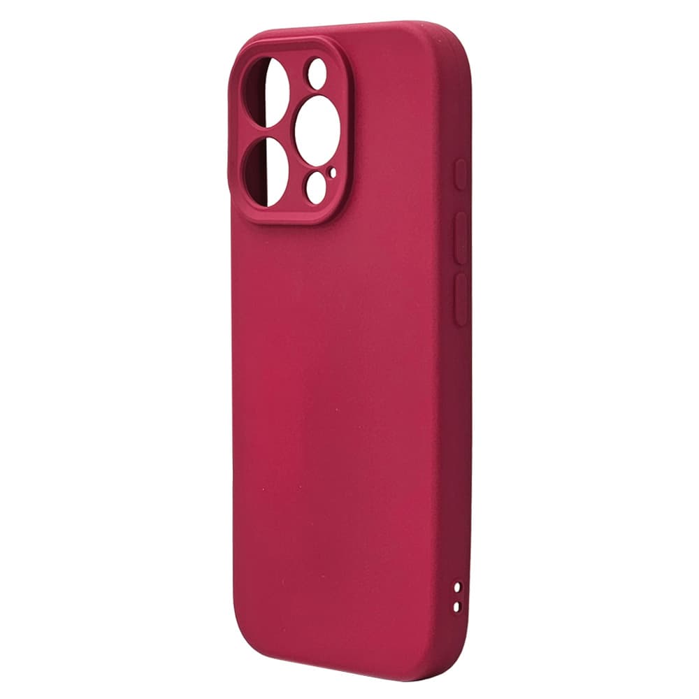 Husa spate pentru iPhone 16 Pro Silicon Line - Visiniu