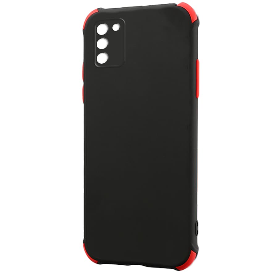 Husa spate pentru Samsung Galaxy A02s - Air Matte Case Negru/Rosu
