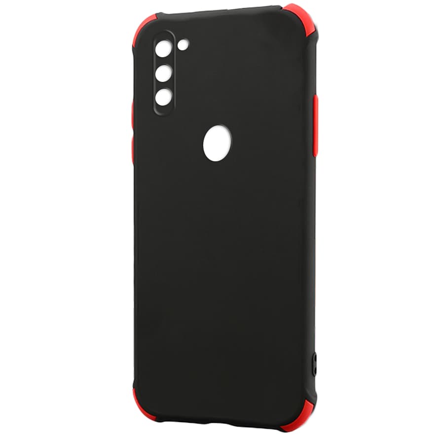 Husa spate pentru Samsung Galaxy M11 - Air Matte Case Negru/Rosu