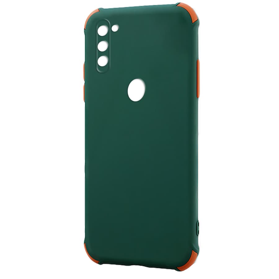 Husa spate pentru Samsung Galaxy M11 - Air Matte Case Verde/Portocaliu