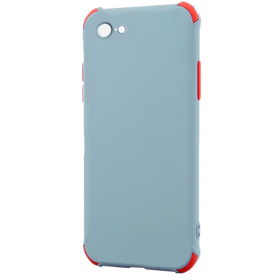 Husa spate pentru iPhone SE 2020 - Air Matte Case Gri/Rosu