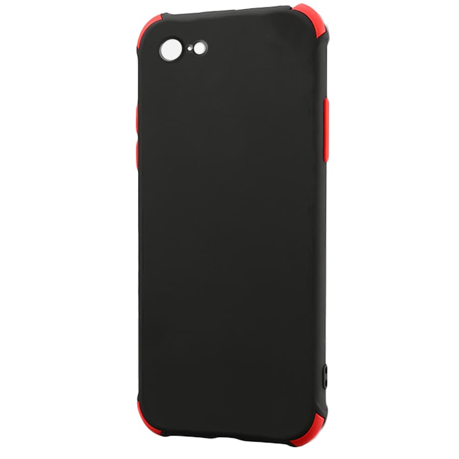 Husa spate pentru iPhone 7 - Air Matte Case Negru/Rosu