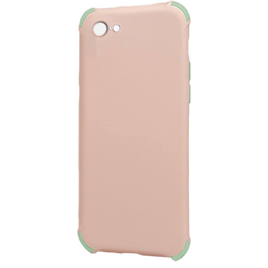 Husa spate pentru iPhone 7 - Air Matte Case Roz/Verde