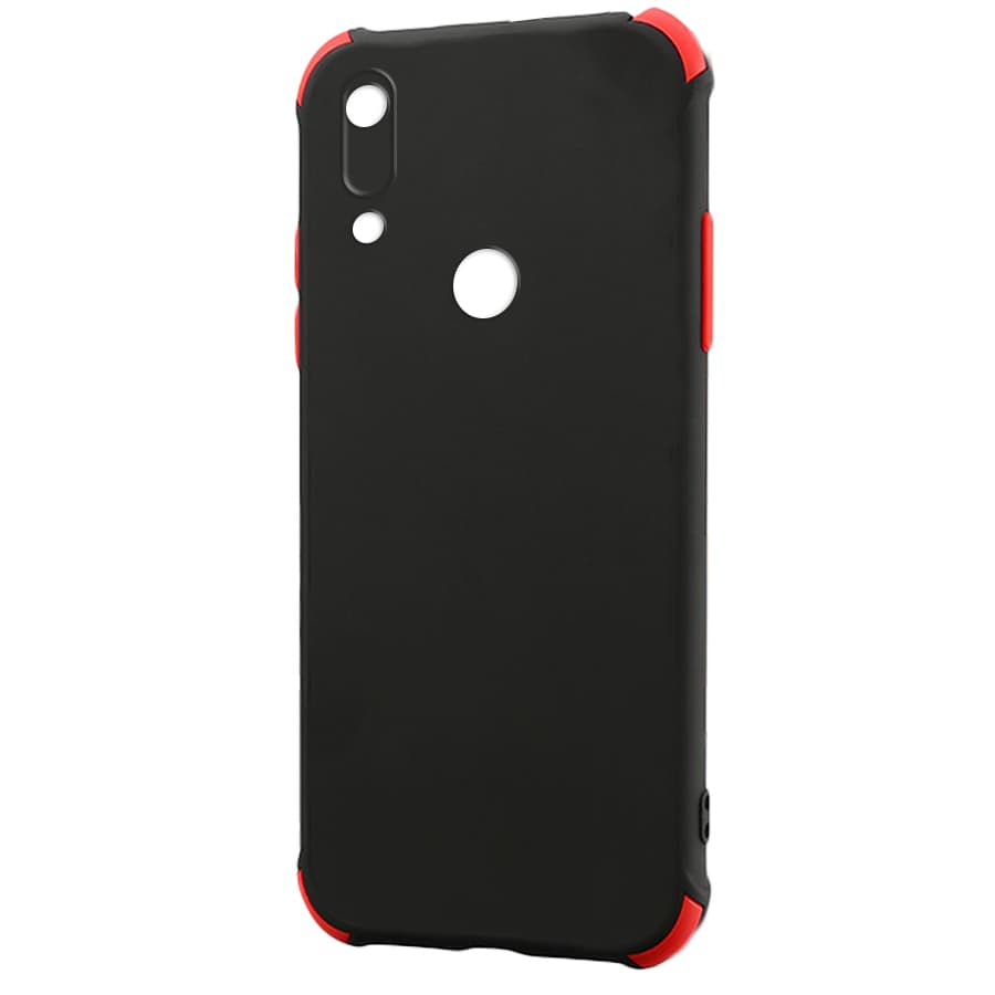 Husa spate pentru Huawei Y6 2019 - Air Matte Case Negru/Rosu
