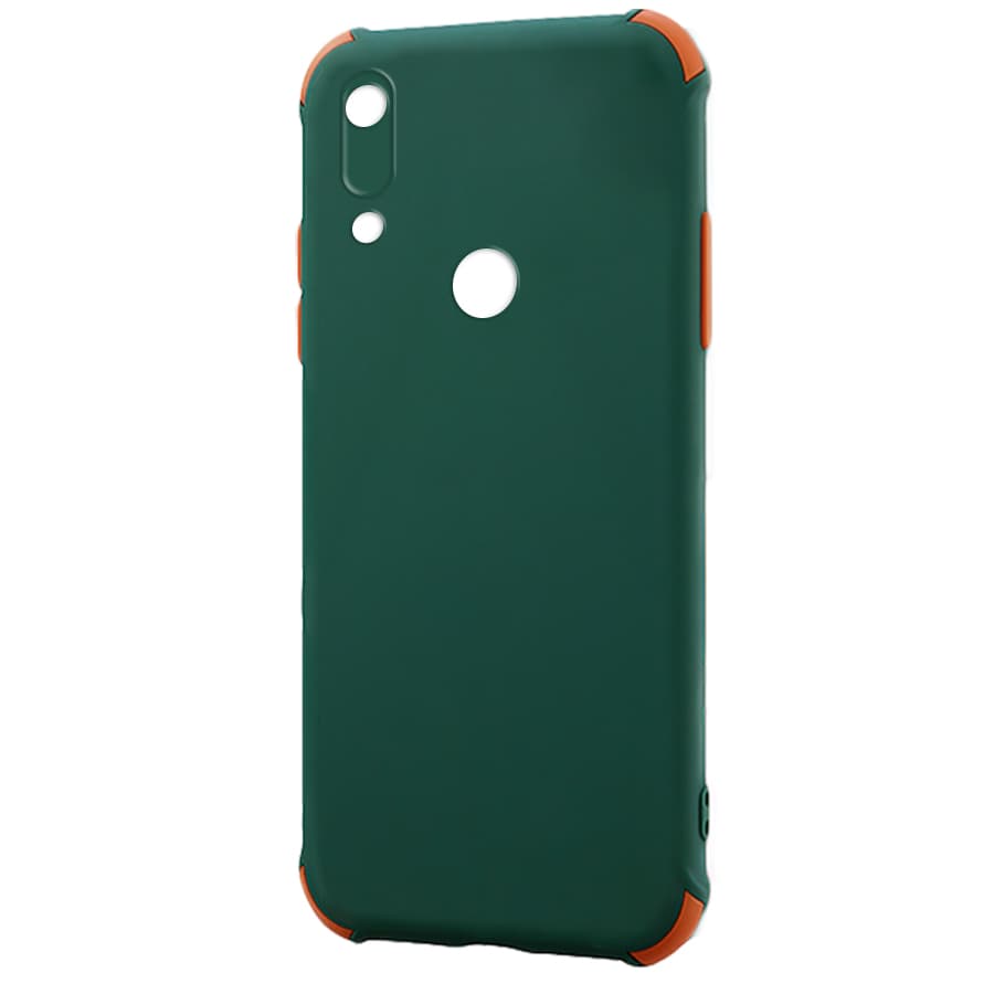 Husa spate pentru Huawei Y6 2019 - Air Matte Case Verde/Portocaliu