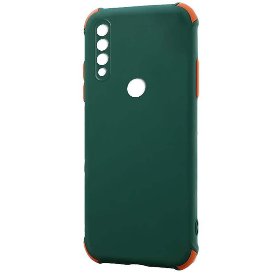 Husa spate pentru Huawei Y6P - Air Matte Case Verde/Portocaliu