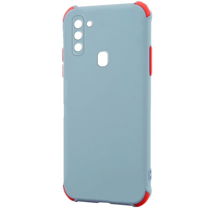 Husa spate pentru Samsung Galaxy A11 - Air Matte Case Gri/Rosu