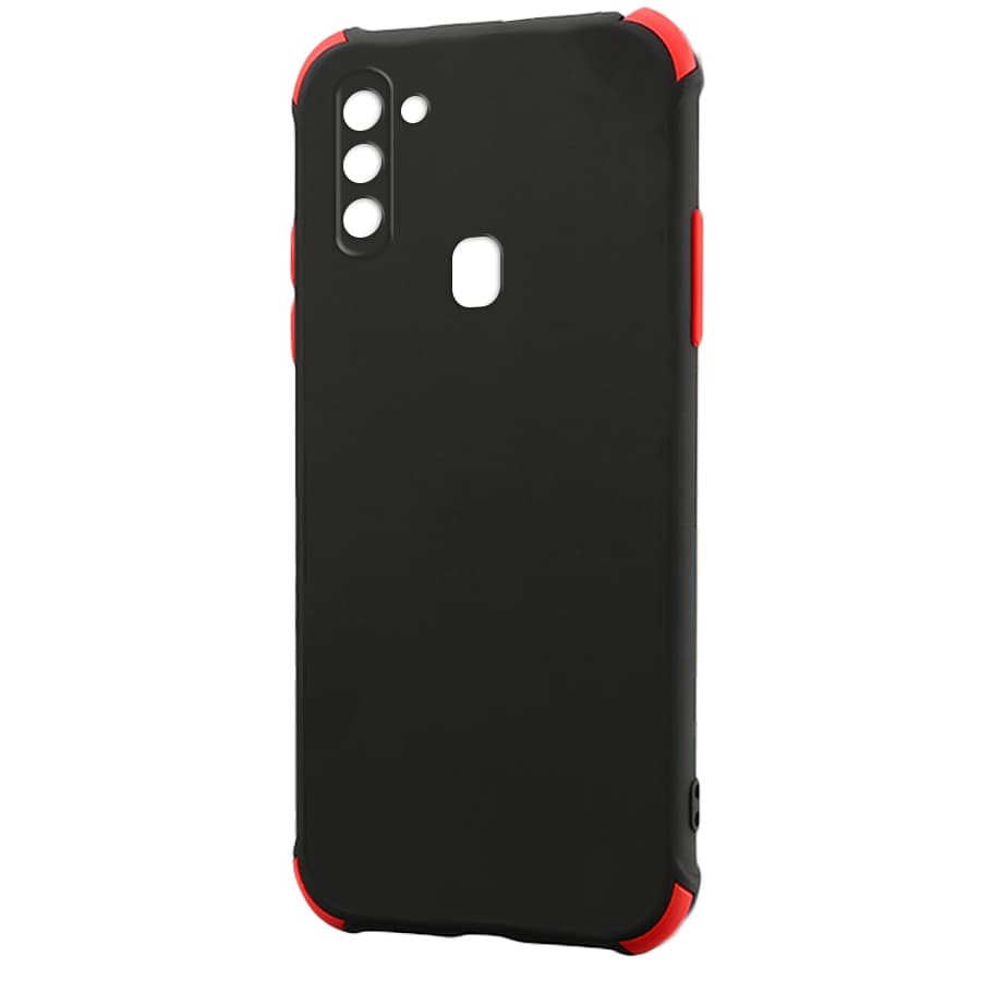 Husa spate pentru Samsung Galaxy A11 - Air Matte Case Negru/Rosu