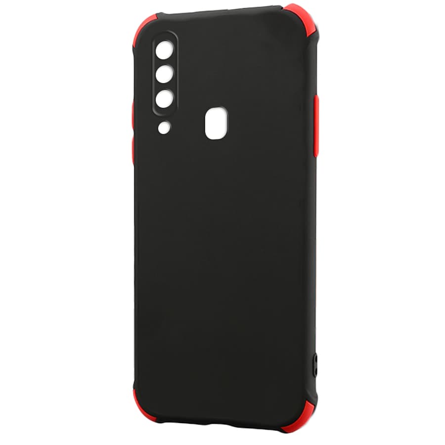 Husa spate pentru Samsung Galaxy A20s - Air Matte Case Negru/Rosu