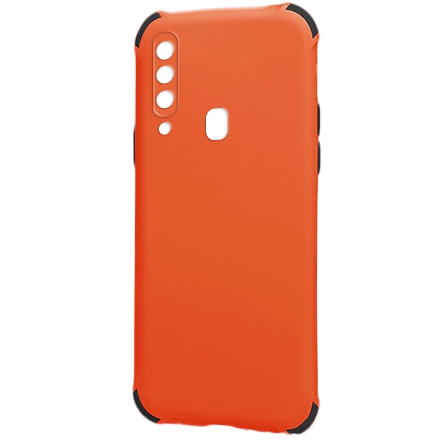 Husa spate pentru Samsung Galaxy A20s - Air Matte Case Portocaliu/Negru