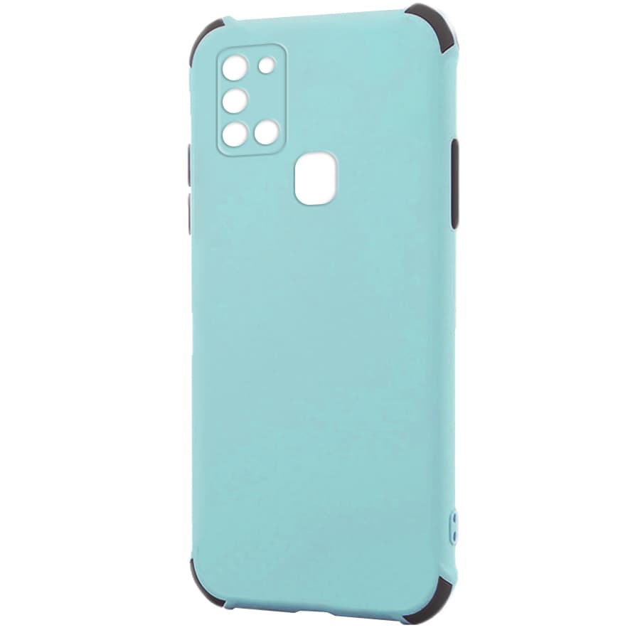 Husa spate pentru Samsung Galaxy A21s - Air Matte Case Bleu/Negru