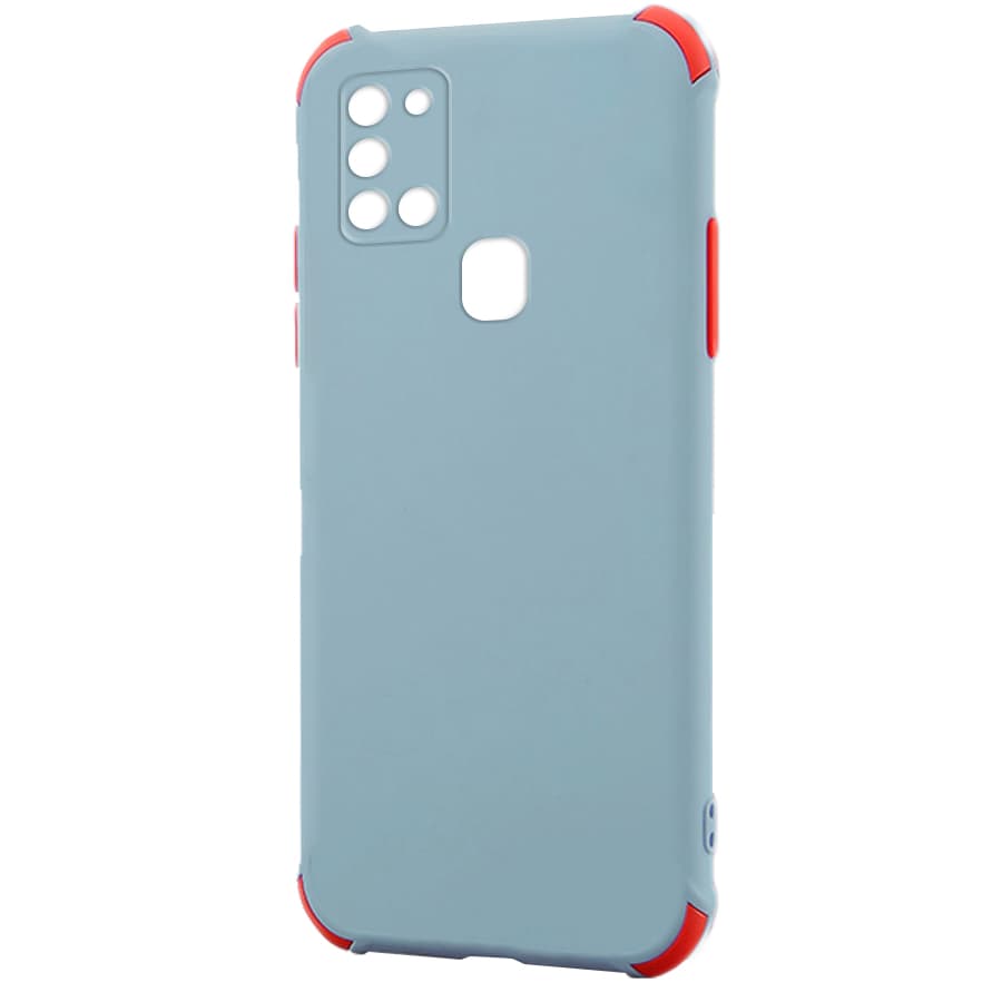Husa spate pentru Samsung Galaxy A21s - Air Matte Case Gri/Rosu