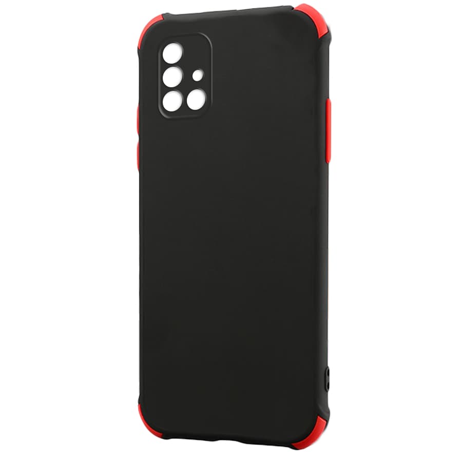Husa spate pentru Samsung Galaxy A71 - Air Matte Case Negru/Rosu