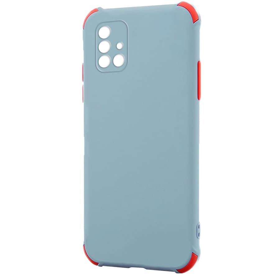 Husa spate pentru Samsung Galaxy A71 - Air Matte Case Gri/Rosu