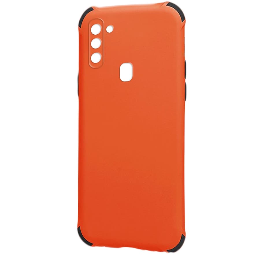 Husa spate pentru Samsung Galaxy A11 - Air Matte Case Portocaliu/Negru
