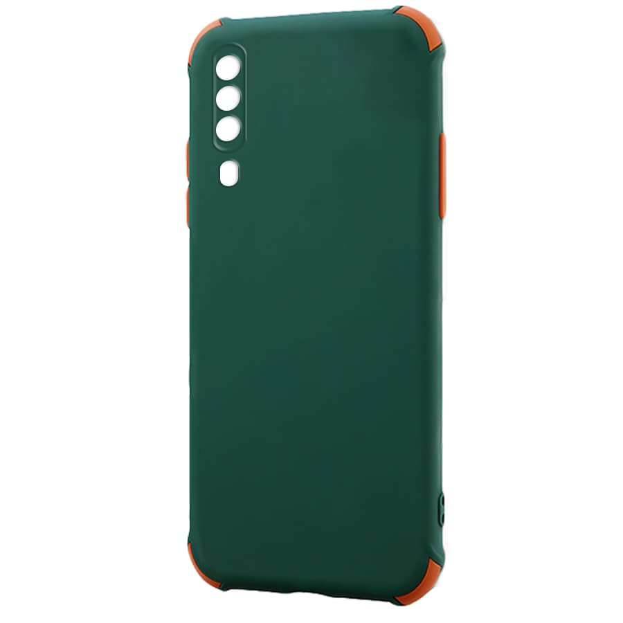 Husa spate pentru Samsung Galaxy A30s - Air Matte Case Verde/Portocaliu