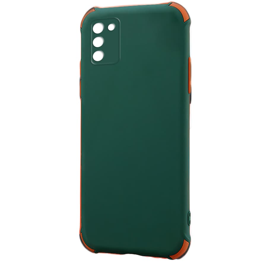 Husa spate pentru Samsung Galaxy A41 - Air Matte Case Verde/Portocaliu