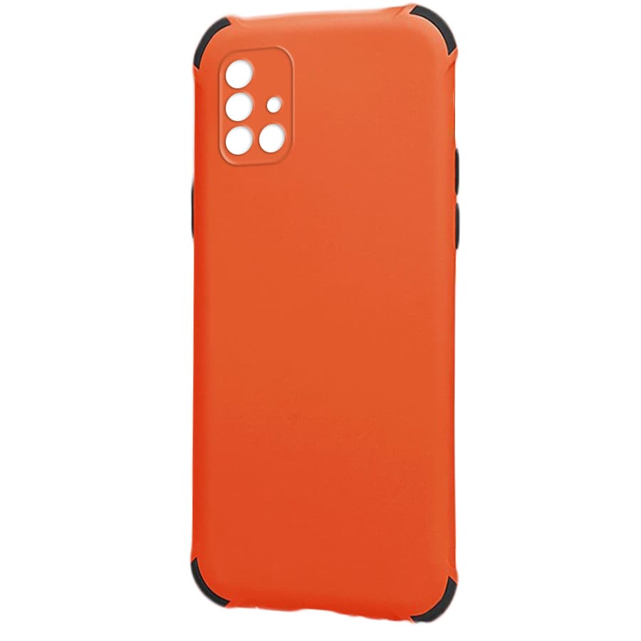 Husa spate pentru Samsung Galaxy A71 - Air Matte Case Portocaliu/Negru